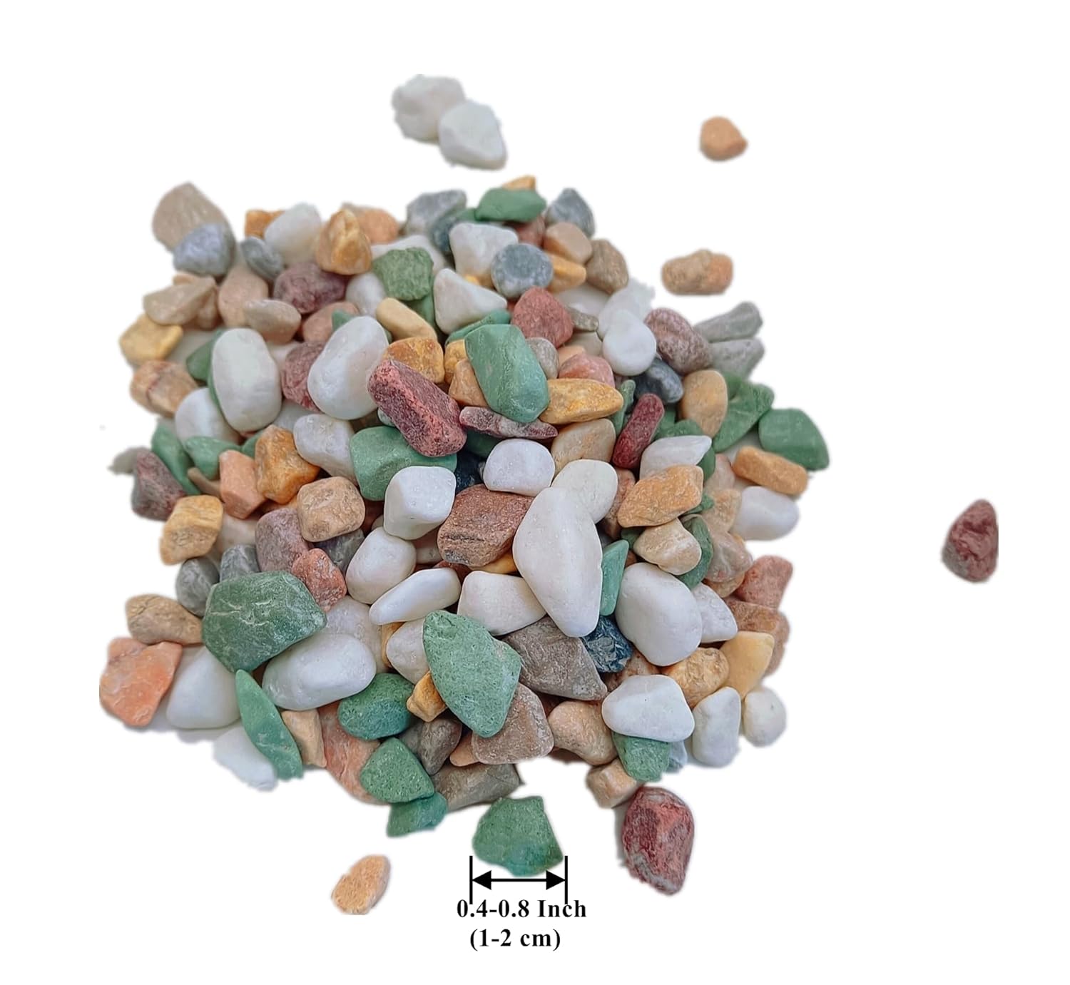 Small Aquarium Gravel for Fish Tank, Rocks for Substrate, River Rock for Indoor Plants, Pea Gravel for Landscaping, Pebbles (3 LBS)