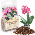 Orchid Bark Potting Mix with Pine Bark and Perlite, Fast Draining Orchid Soil for Healthy Roots, Ideal for Repotting Orchid and Orchid Bark for Indoor Plants (1 Quart)