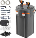 VEVOR Aquarium Filter 238GPH, 3-Stage Canister Filter 55-75 Gallon, Ultra-Quiet Internal Aquarium Filter with UV Protection, Submersible Power Filter with Multiple Function for Fish Tanks, 11W