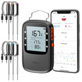 Govee Bluetooth Meat Thermometer, Wireless Meat Thermometer for Smoker Oven, Digital Grill Thermometer with 6 Probes, Timer Mode, Smart LCD Backlight BBQ Thermometer for Cooking Turkey Fish Beef