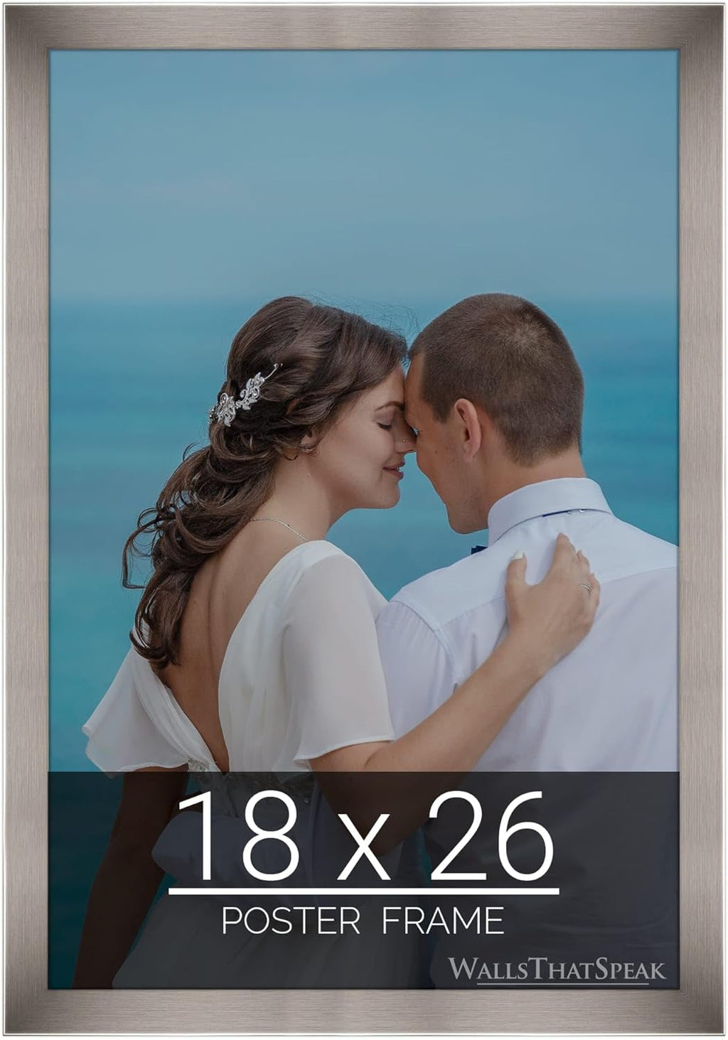 wallsthatspeak 18x26 Stainless Picture Frame for Puzzles Posters Photos or Artwork