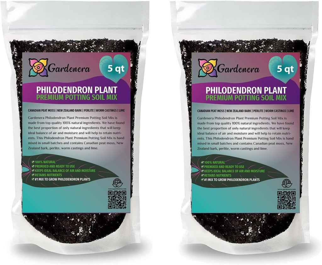 Gardenera Philodendron Potting Mix - Crafted for Superior Performance and Green Foliage - 10 QUARTS