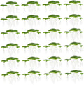 Weed72Pcs Duckweed, Plastic Pond Plants with Leaves & Roots, Floating Aquarium Plants for Indoor, Outdoor Floating Aquarium Pond