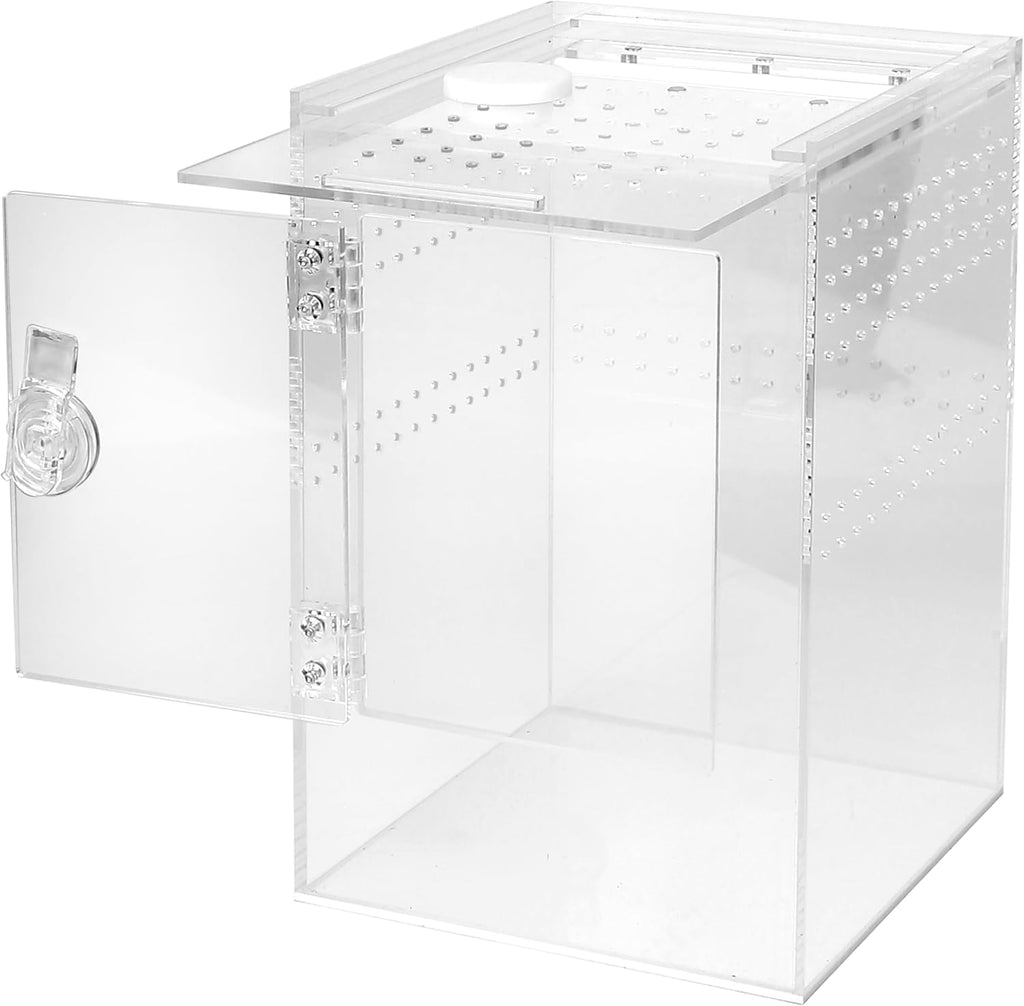 Front Opening Terrarium Jumping Spider Enclosure,Tall Arboreal Tarantula Enclosure Terrarium with Cross Ventilation,Waterproof Acrylic Reptile Enclosure