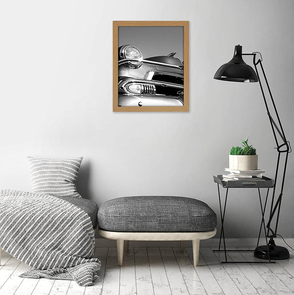 Americanflat 18x24 Poster Frame with Polished Plexiglass - Wide Picture Frames Made of Engineered Wood for Vertical or Horizontal Wall Display - Epic Collection - Dark Oak
