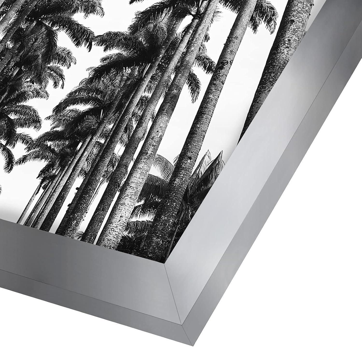 Americanflat 22x28 Poster Frame with Polished Plexiglass - Silver Picture Frame - Wide Photo Frames Made of Engineered Wood for Vertical or Horizontal Wall Display - Epic Collection - Silver