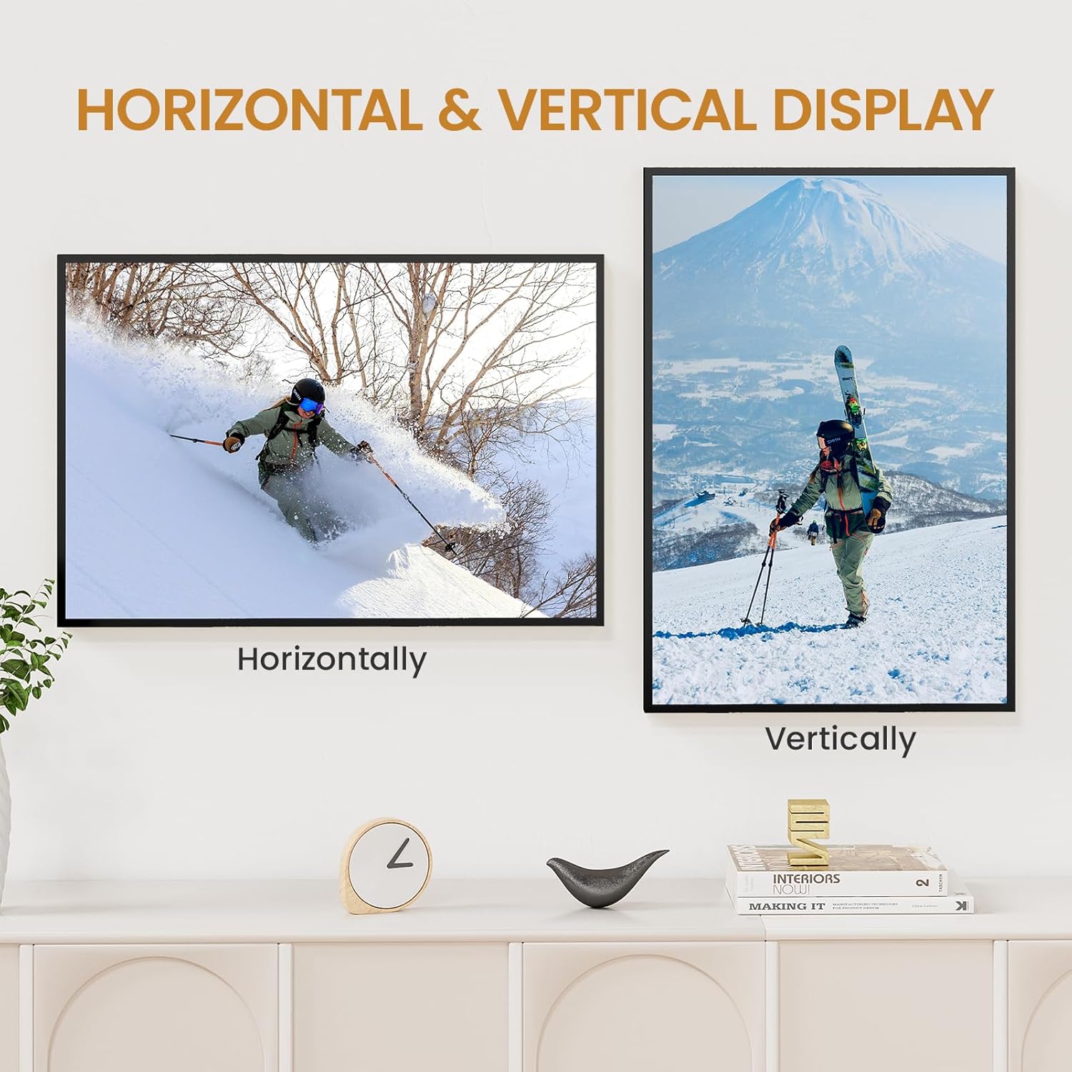 15x22 Aluminum Metal Picture Frame,Tempered Glass Black Photo Frame 15x22 for Family Photo,Posters,Art,Document to Wall Mount Horizontally or Vertically