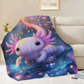Axolotl Throw Blanket Axolotl Stuff Gifts for Kids Girls Boys Adults Women Man Soft Cozy Warm Plush Fluffy Fuzzy Fleece Blanket Decor 50''X60''