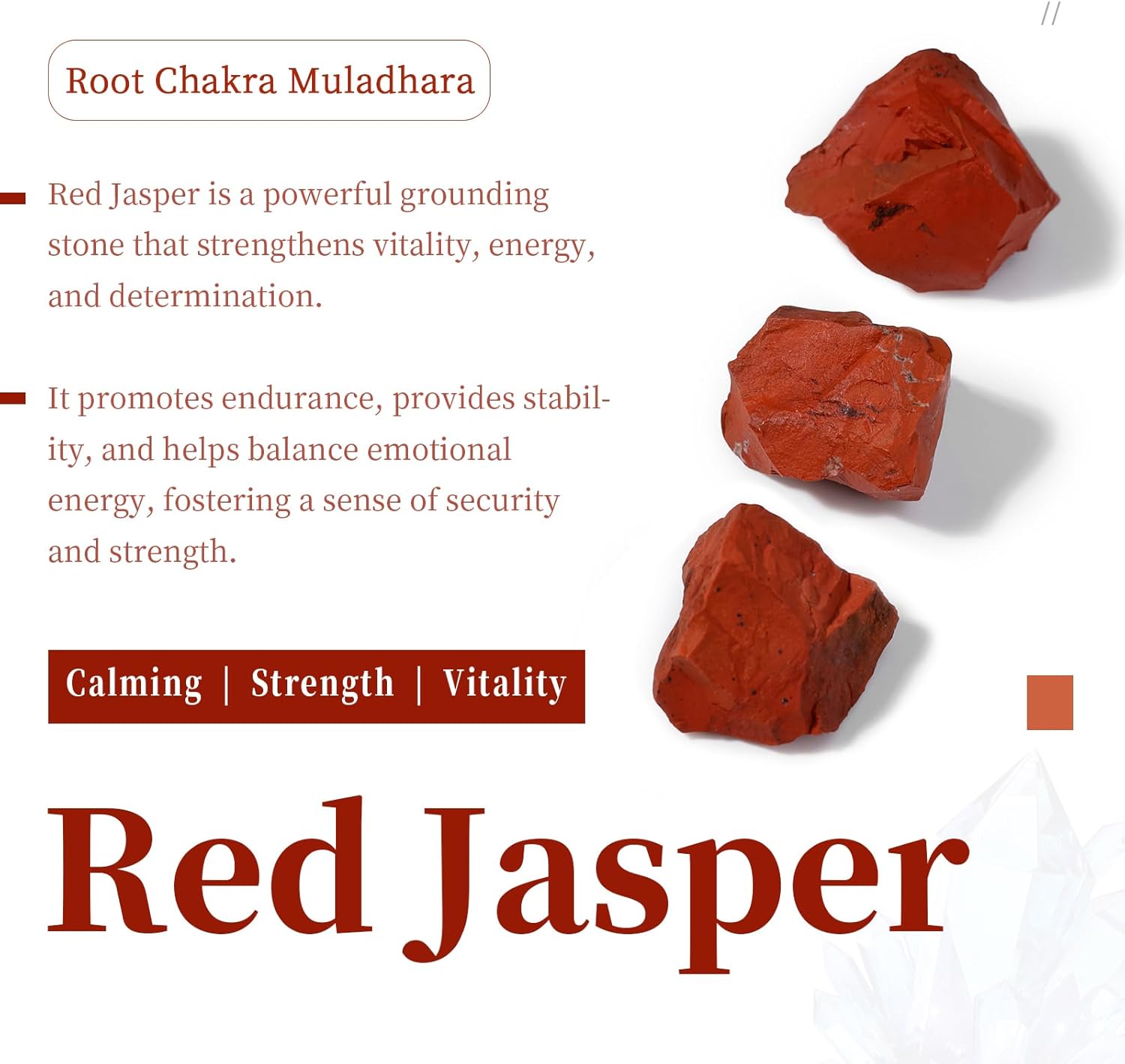 SUNYIK Red Jasper Tumbled Chips Stone Crushed Crystal Quartz Pieces Irregular Shaped Stones 1pound(about 460 gram)