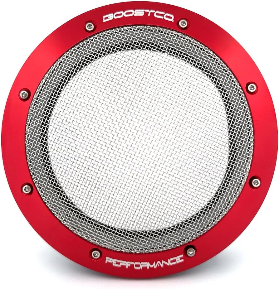 4" Turbo Inlet Screen – High Flow Stainless Mesh Filter – Cone Filter Replacement for Tight Bays & Race Builds – Street Version (4 inch, Red)