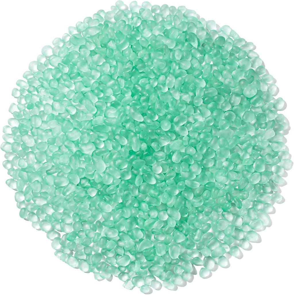Keedolla 48 Oz Mint Green Sea Glass Stones Frosted Glass Pebbles Gemstones for Aquarium Rocks, Fish Tank Gravel, Vase Fillers, DIY Crafts