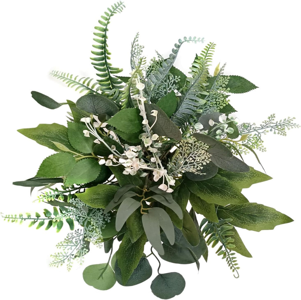 Greenery for Centerpieces, 48pcs with 8 Kinds of Fake Greenery Faux Greenery Stems, for Wedding Vase Bouquet Table Centerpieces and Spring Floral Arrangement Decor