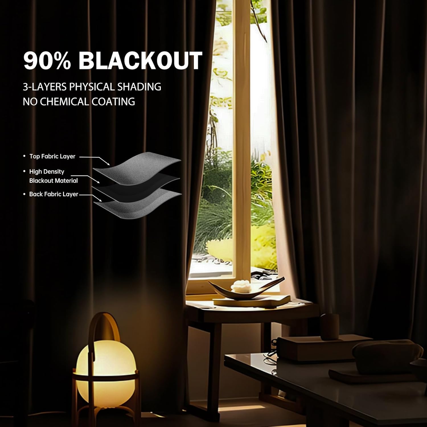 Room Divider Ceiling Mounted Curtains Track Sets Extra Wide Blackout Curtain Flexible Tracks for Bedroom Privacy Partition Separator, 1 Panel Light Grey Drape and White Rail, W10 x H7ft