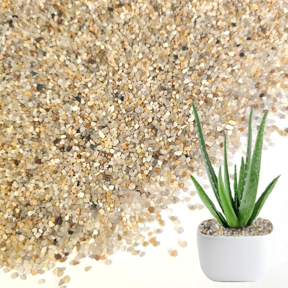 HappyFiller 2 LB Natural Coarse Sand Real Silica Sand Vase Filler,Arts Crafts,Beach Theme,Wedding Ceremony,Home Decoration,Aquarium Tank,Fire Pits,Succulents Plants,Animal Bedding,Zen Garden