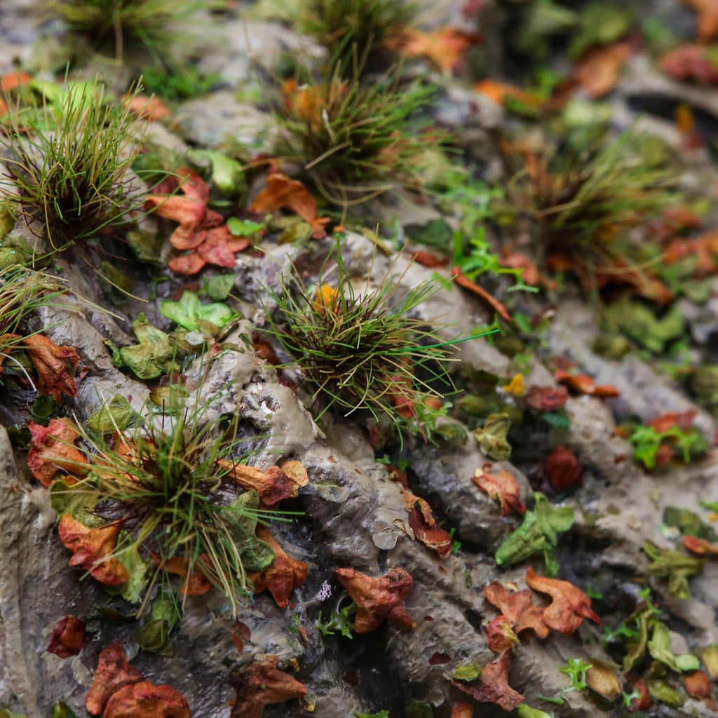 104-pcs 8mm Tall Diorama-Flowers-Grass Model Grass Cluster Earth Base Brown Static-Grass for Model-Train-Scener Wargaming-Terrain ，Dioramas & DIY Crafts