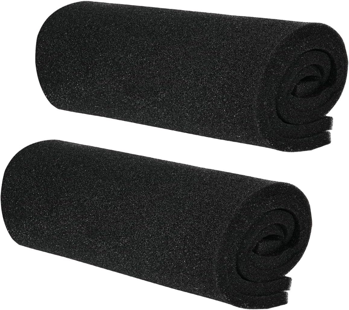 AQUANEAT Aquarium Bio Sponge Filter Media Pad Cut-to-Size Open Cell Foam Sheet for Fish Tank Sump (20" x 20" x 0.5")