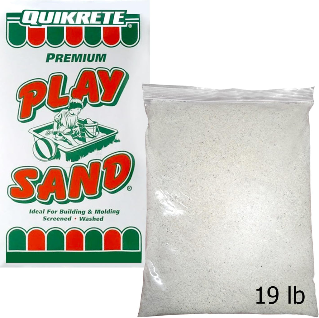 Washed Play Sand for Sandboxes, Landscaping, Litter Boxes, 19 Lb