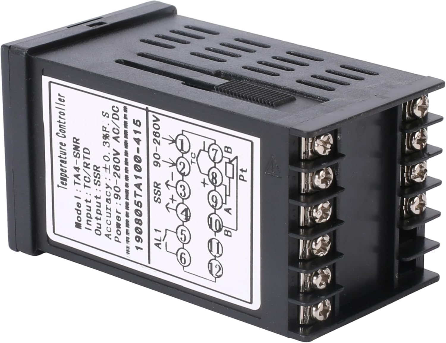 PID Temperature Controller Meter Indicator, Jaybva Digital Universal Thermostat C and Fahrenhe F Display SSR and Alarm Output 40A Solid State Relay and Thermocouple Probe Heat Sink Included