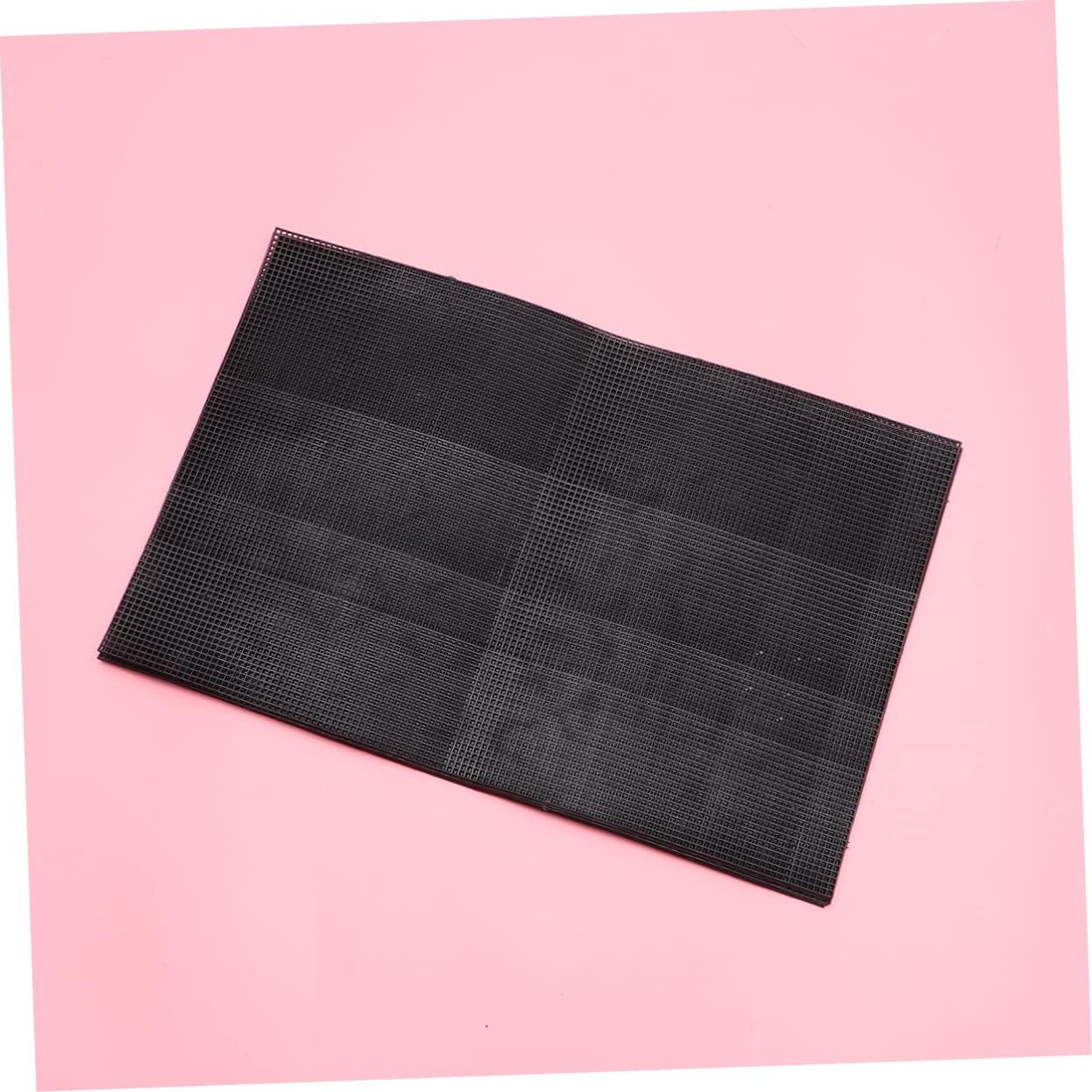Happyyami 5pcs Plastic Mesh Grid for Projects Multi-Purpose Handmade Mesh for Fish Tank Aquariums and Crafting Black