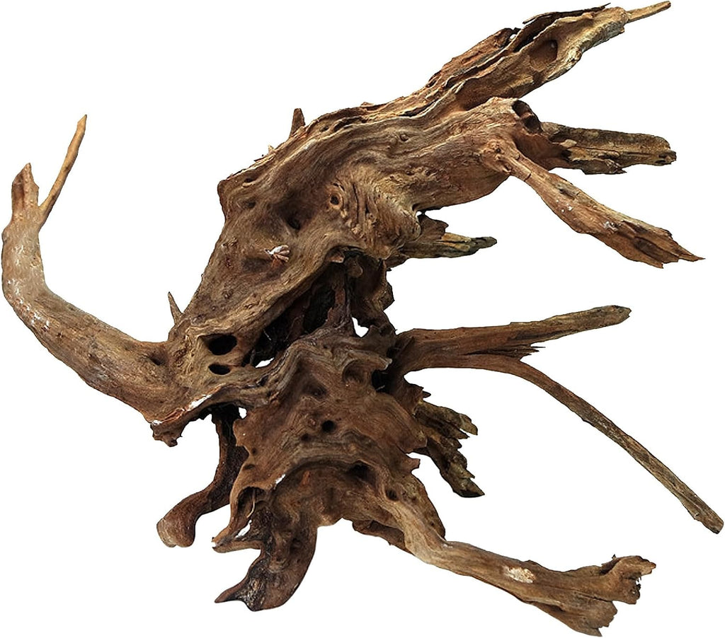 kathson Large Natural Aquarium Driftwood Reptiles Branches Terrarium Ornament Sinkable Wood Decor Trunk Fish Tank Log Habitat Decoration (13"-17")