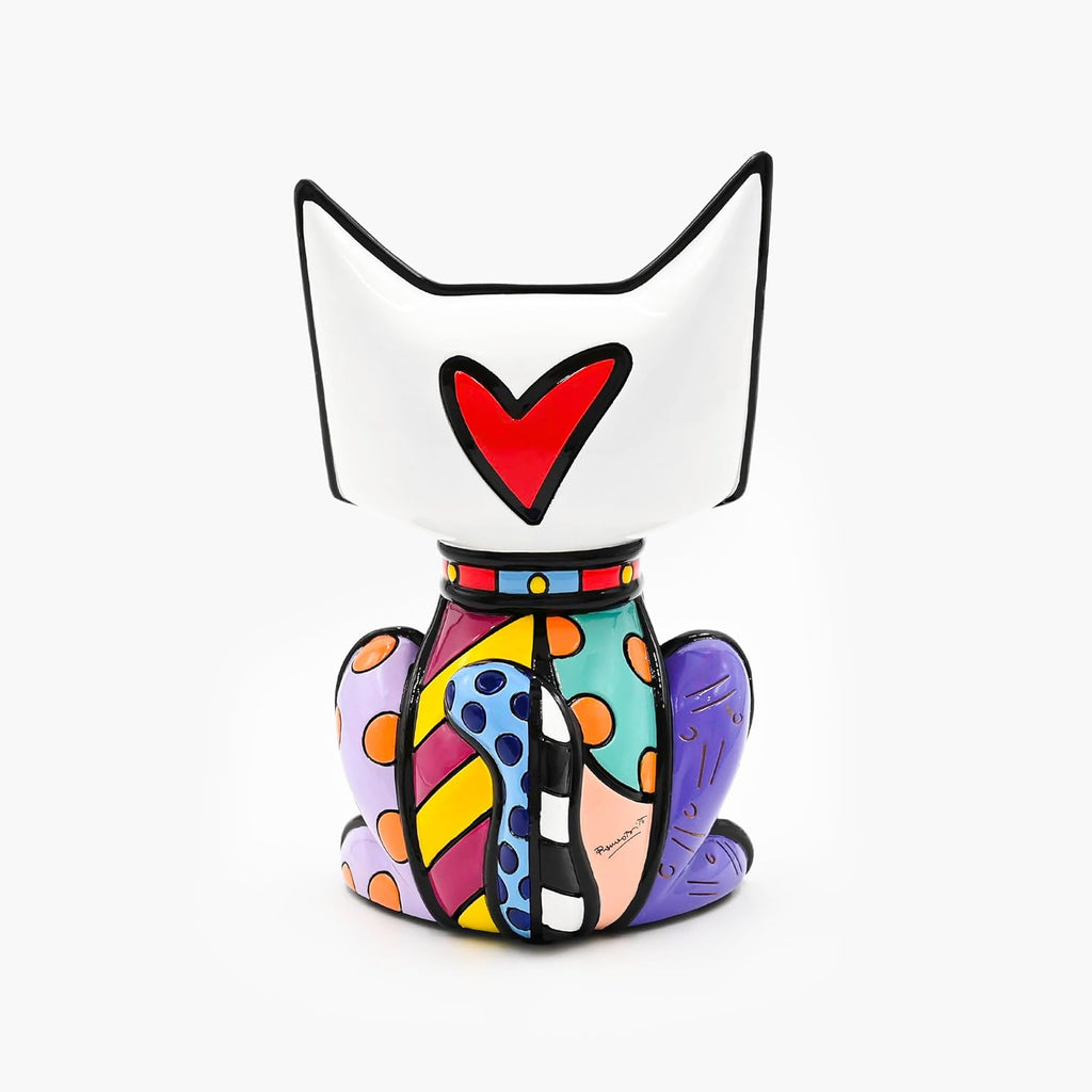 Britto Collectible Figurine - Iconic Art Figurine, Decorative Displays for Modern Home Decor | Designed by Iconic Artist Romero Cat (Multicolor)