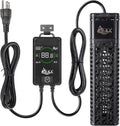 AQQA 800W Aquarium Heater for 80-135 Gallon, Dual Quartz Submersible Fish Tank Heater with Digital Controller, 59-93°F Adjustable Temp, Dry Burn & Overheat Protection – for Freshwater & Saltwater