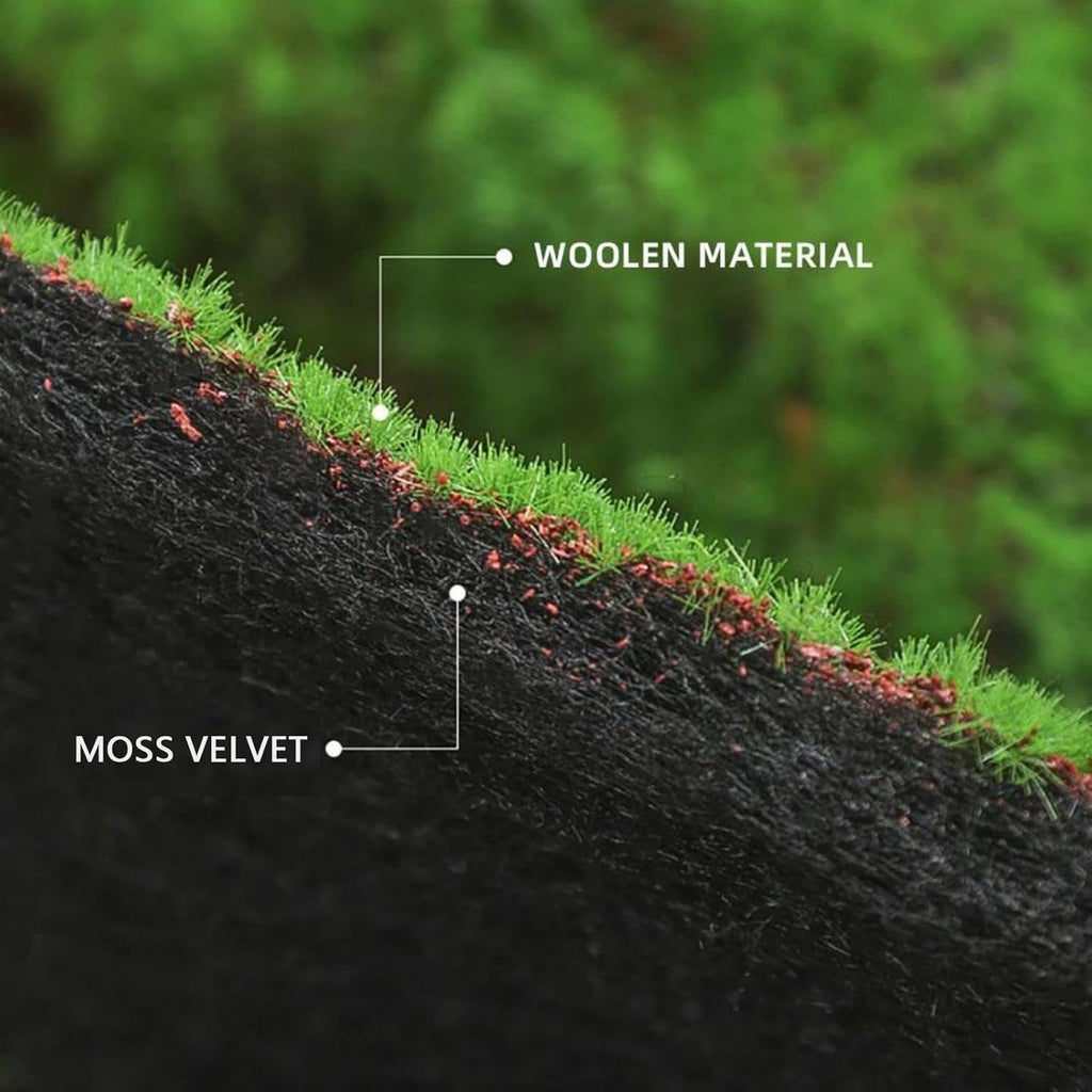 Artificial Moss Mat 3.2x3.2ft, Realistic Faux Moss Green Turf for Balcony Terrace Home Backyard Wall Window Display Indoor Outdoor Decor