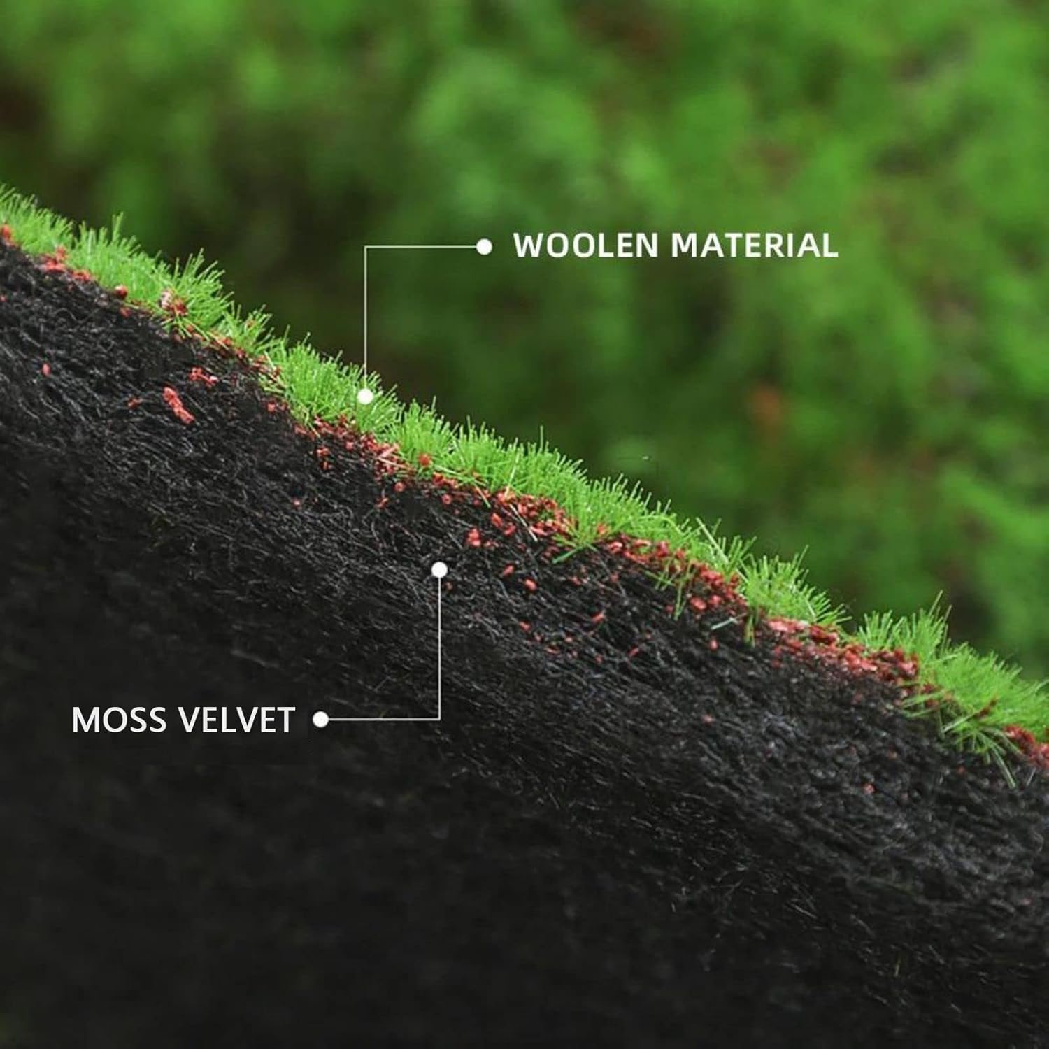 Artificial Moss Mat 3.2x3.2ft, Realistic Faux Moss Green Turf for Balcony Terrace Home Backyard Wall Window Display Indoor Outdoor Decor