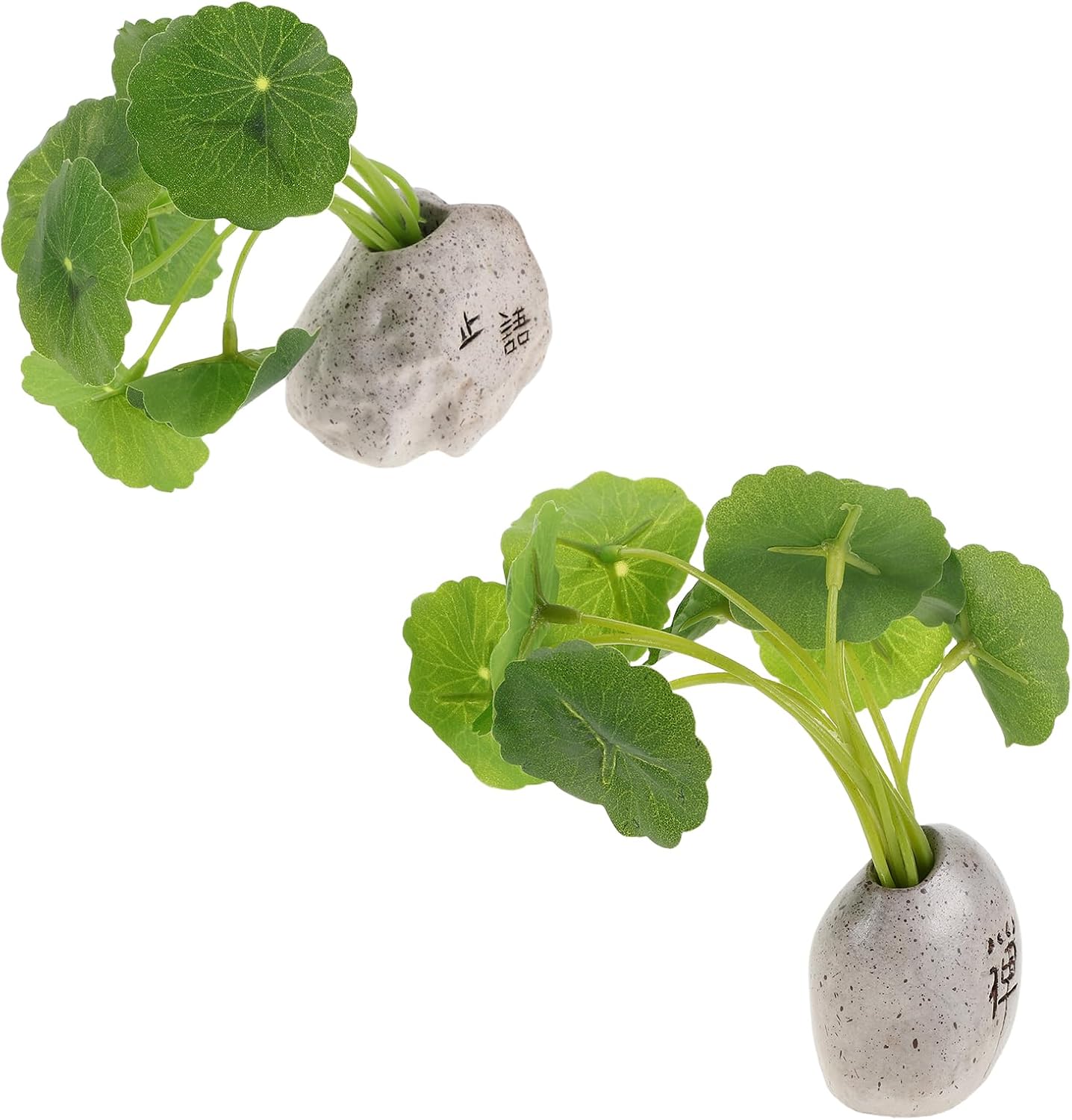 LUOZZY 6pcs Mini Artificial Plants Car Dashboard Decor Lifelike Bonsai Simulated Potted Flowers for Home Office Interior