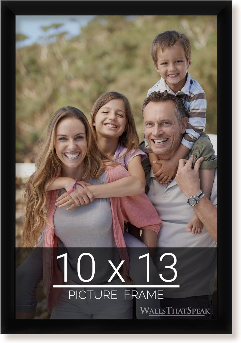 wallsthatspeak 10x13 Black Picture Frame for Puzzles Posters Photos or Artwork