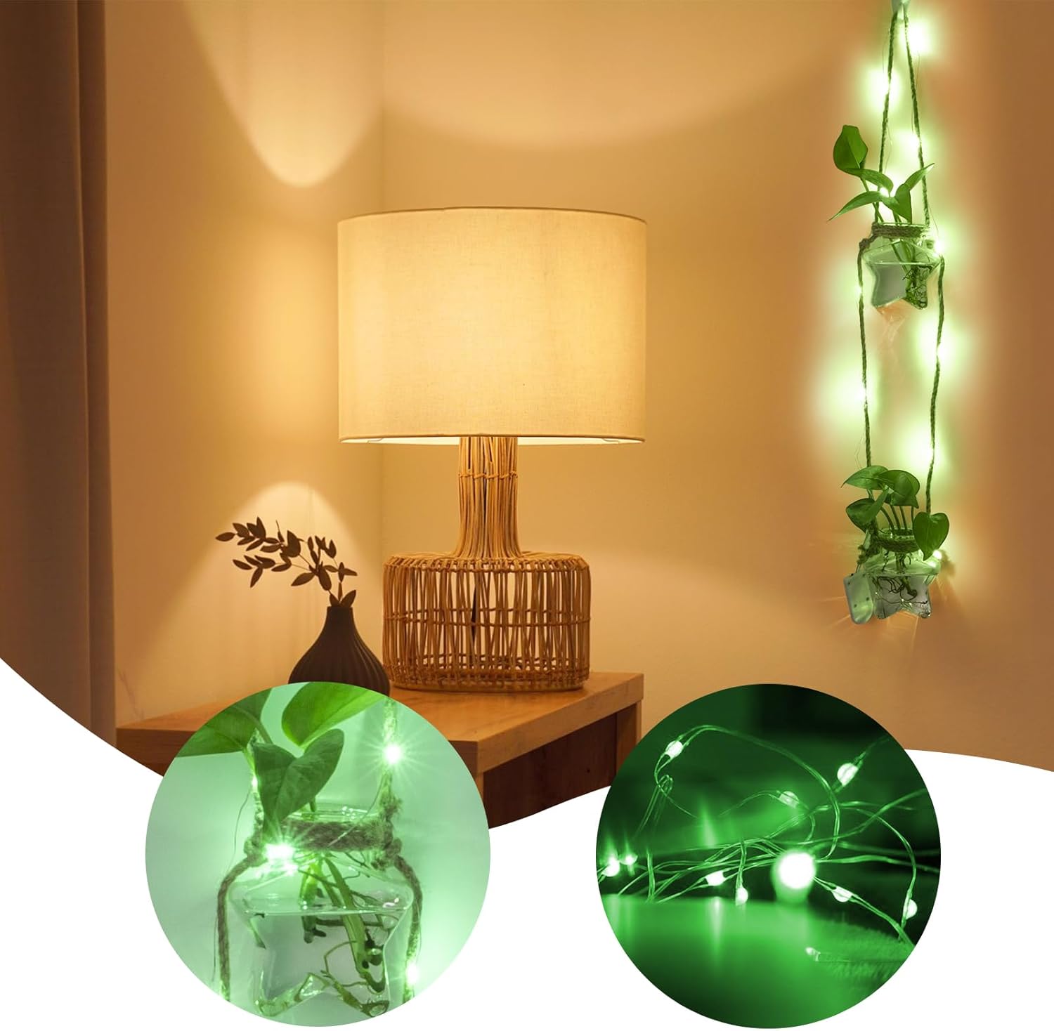 XXXFLOWER Wall Hanging Propagation Station，2 Tired Star Shaped Glass Flower Vase for Hydroponic Planter Terrarium for Plant Cutting Home Office Living Room Garden Decor