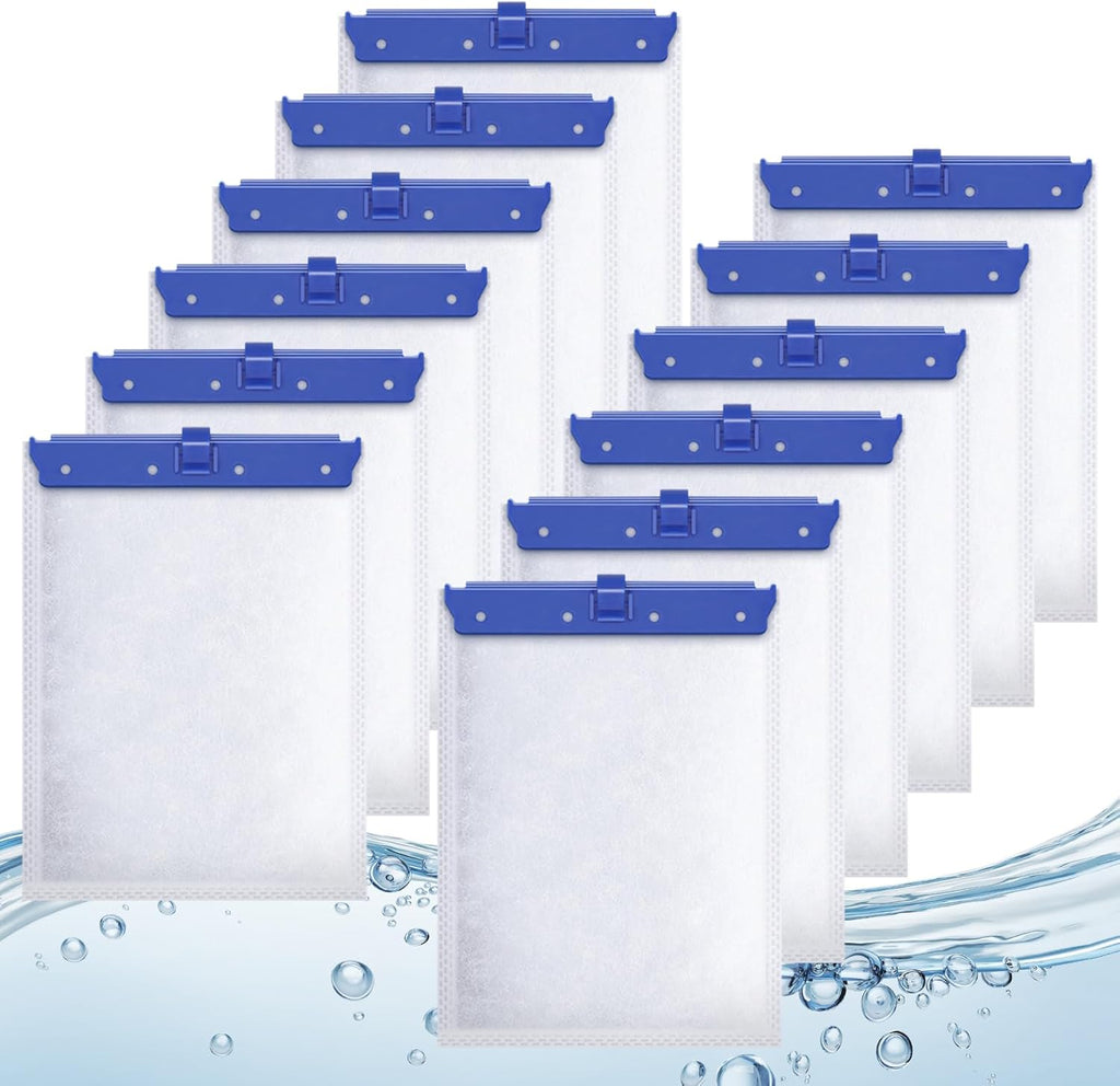 Aquarium Filter Cartridge for Tetra Whisper Bio Bag Power Filters, 12 Pack Large Filter Cartridges for Tetra Repto Filter