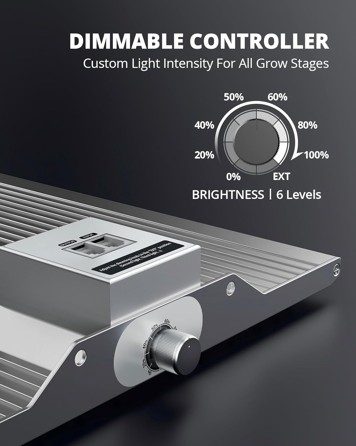 VIPARSPECTRA XS1500 LED Grow Lights for Seed Starting Compatible with Samsung LM301H Diodes and MeanWell Driver, Dimming Daisy Chain Grow Lights for Indoor Plants Full Spectrum for 2x2/3x3 Grow Tent