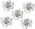 5 Pack Hexagon Garage Light Connectors 90° X Connector 2 Pin 4 Way LED Garage Light Celling Accessories Replacement/Spare for Honeycomb Lighting Systems (5 Pack X Connector)