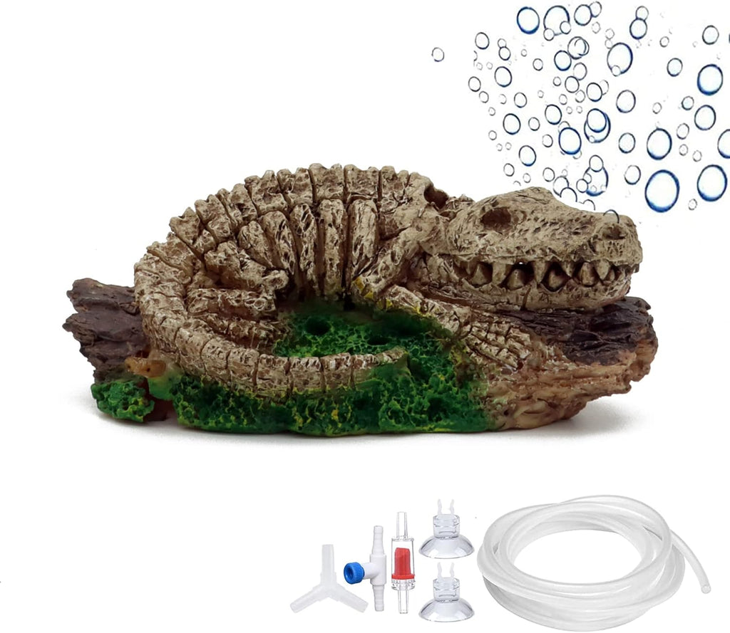 ALEGI Aquarium Air Bubbler Decorations,Air Bubbler Decor Ornament for Fish Tank (Dinosaur)