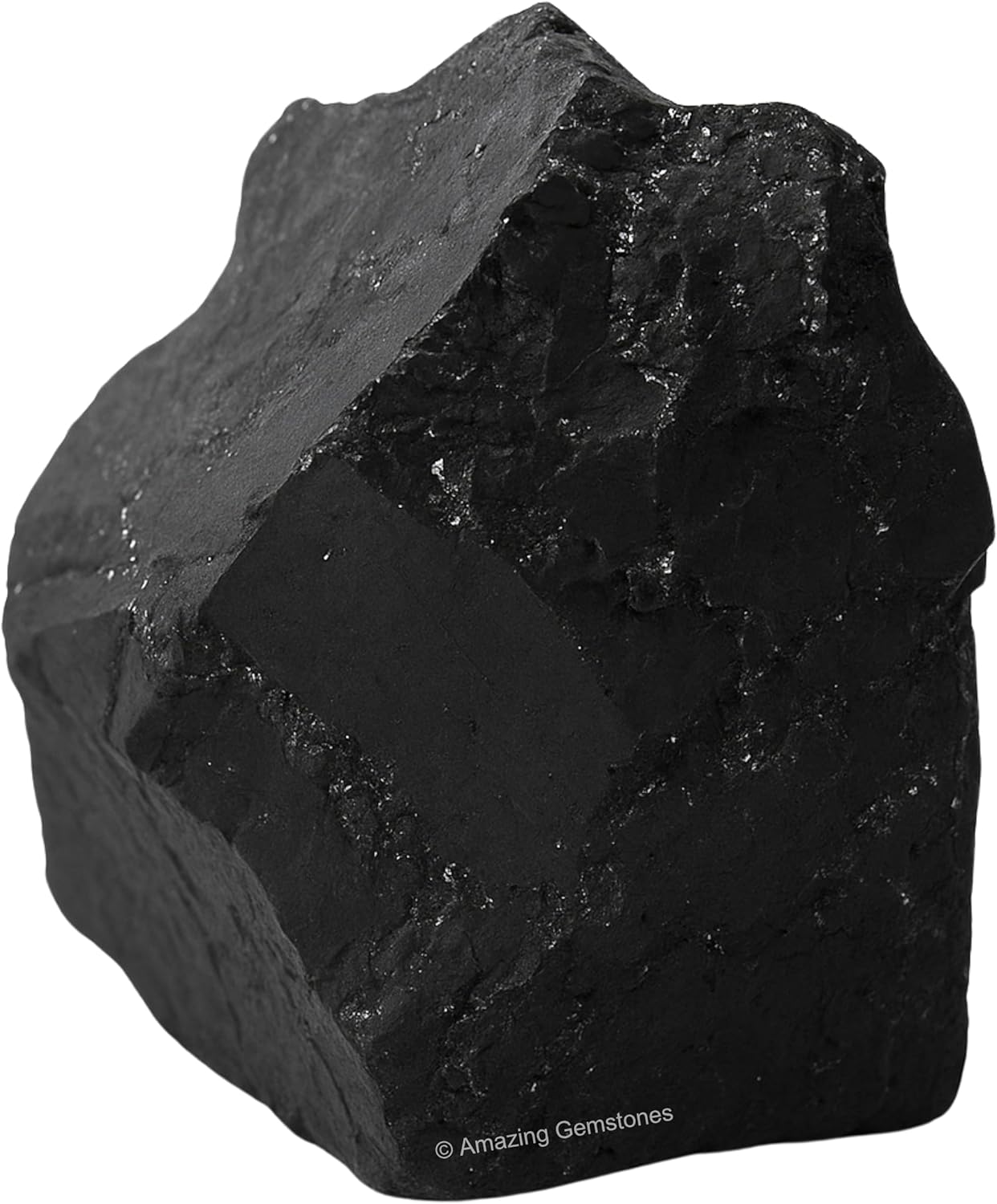 Amazing Gemstone 2 Pieces Shungite Raw Crystals and Healing Stones, Natural Rocks for Tumbling and DIY Raw Stones and Crystals