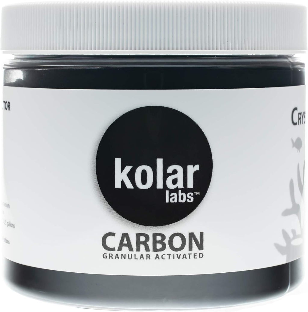 Kolar Labs Crystal Cal Activated Carbon – Small Jar, Activated Charcoal for Aquariums and Fish Tanks