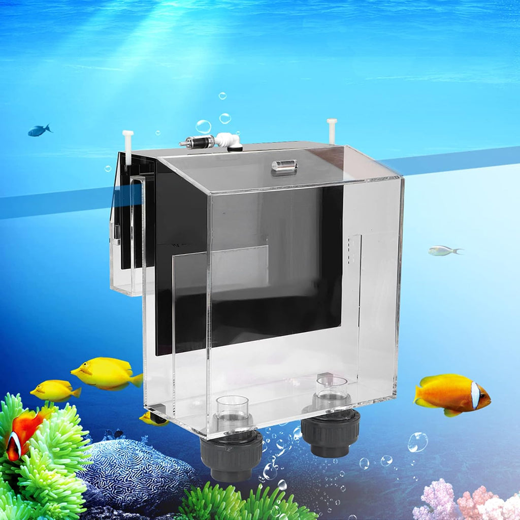Quality Acrylic Self Start Siphon Hang On Overflow Box Super Quiet for Fish Tank Aquarium