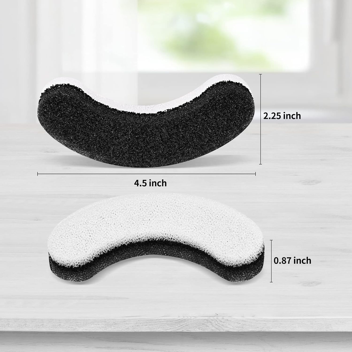 Cat Water Fountain Filters, 12 Pack Pet Fountain Replacement Foam Sponge Pre-Filters Fit for Clear Cat Water Fountain Dispenser