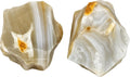 Amazing Gemstone 2 Pieces Lace Agate Raw Crystals and Healing Stones, Natural Rocks for Tumbling and DIY Raw Stones and Crystals