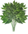 20Pcs Italian Ruscus Greenery Stems 18" Artificial Silk Greenery Leaves for DIY Bouquet Filler Table Centerpieces Home Indoor Decor