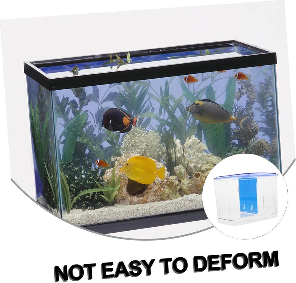 VANZACK Fish Breeding Box Transparent Isolation Tank for Fry and Adult Fish Temperature Control Incubator Durable Guppy Nursery with Easy Viewing for Aquariums