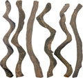 BNOSDM Reptile Forest Climbing Branch Decor 6PCS Crested Gecko Climb Wood Natural Branches Tree for Snake Frog Chameleon Spider Bearded Dragon Terrarium Habitat Tank Accessories