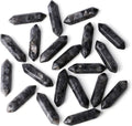 ZHIYUXI 20 Pcs Black Labradorite Crystal Healing Crystals Labradorite Stones and Crystals Gemstone Tumbled Polished Energy Reiki Healing Stones Crystal Wands DIY Decor Gifts