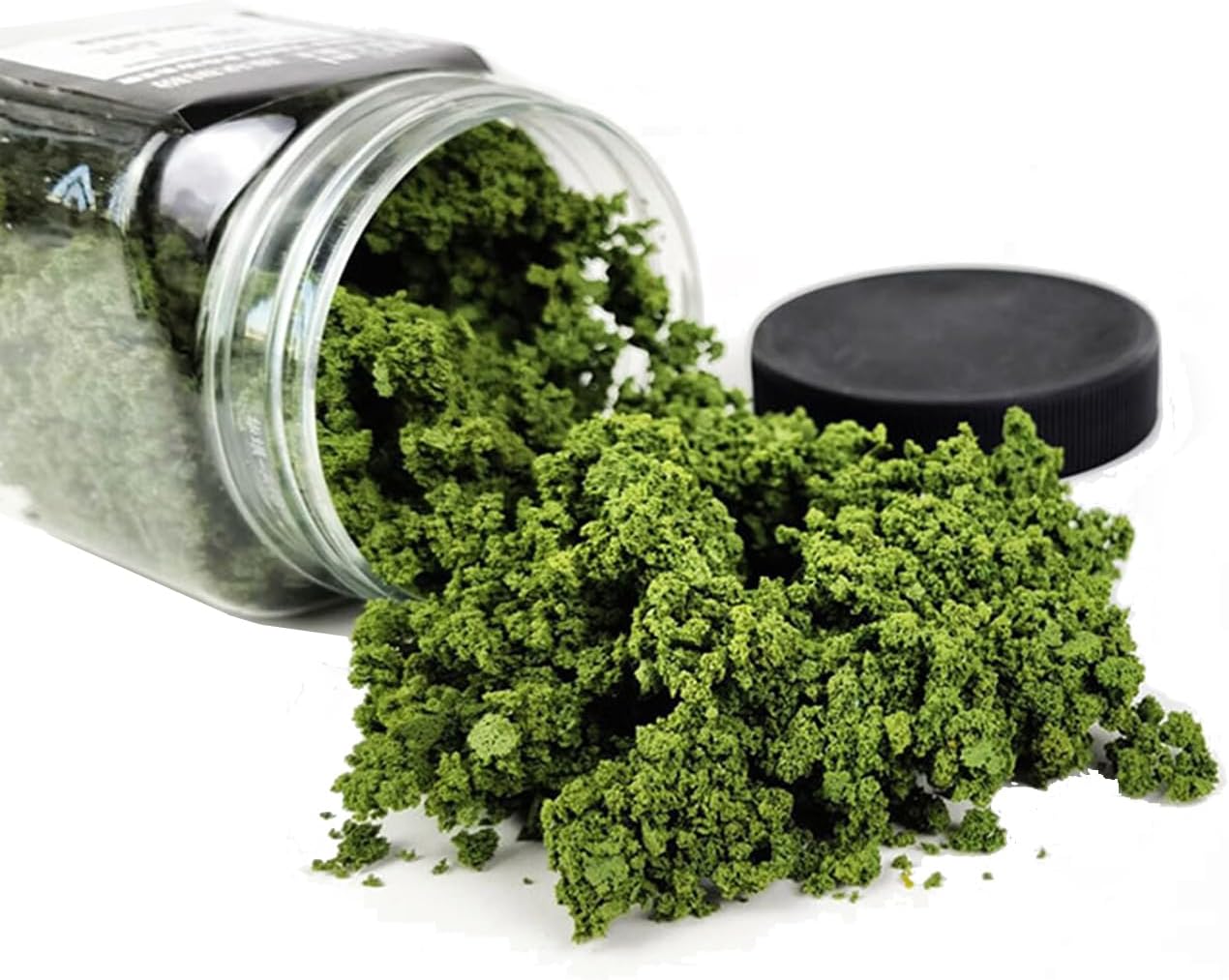 Tree Powder for DIY Model Trees Basing Material Plant Tufted Terrain Model for DIY Miniature Model Shrub Bushy Tuft, Building Model Railway Fairy Garden Diorama Scenery（Light Green）