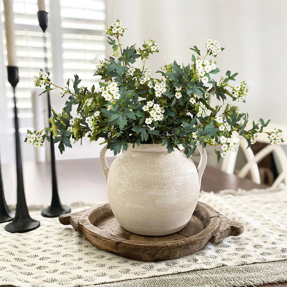 Artificial Plants,6Pcs 31inch Green Faux Stems for Vase,Artificial Flowers Faux Branches Artificial Plants & Flowers for Home Decor (6, Kalanchoe)