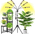 LED Grow Light Coverage and Upgraded Larger Board, Full Spectrum Grow Lamps for Indoor Hydroponic Growing Light with High PPFD (6 Branches)