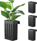 Pawfly 4 Pcs Black Aquarium Plant Holder, Hanging Plastic Fish Tank Plant Pot for Aquascape Decoration