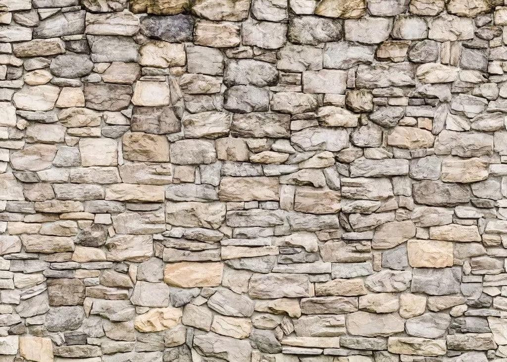 BELECO 5x3ft Fabric Grey Brick Stone Wall Photography Backdrop Rock Stones Video Conference Background Backdrop Birthday Party Decor Banner Portrait Photoshoot Home Decor Studio Photo Props Wallpaper