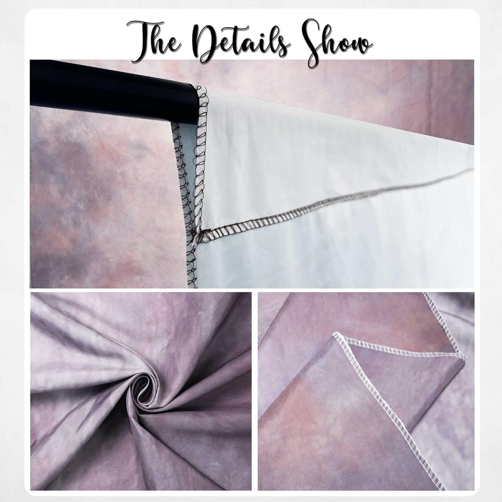 Abstract Professional Photography Backdrop for Portrait Photo Props Booth Background Photoshoot Studio with Polyester Fabric Roller Pocket on Top (8x12,Purple,No Stand)